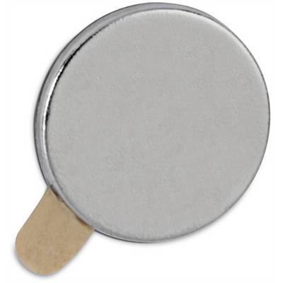 Maul Neodym-Magnet selbstklebend, Ã 10x1 mm, 0,5 kg, 20 St./Set hellgrau-0