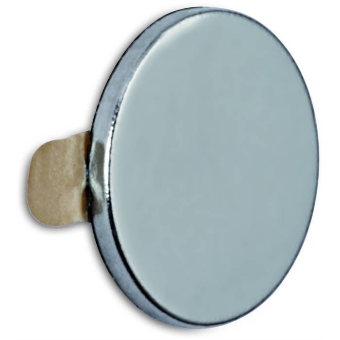 Maul Neodym-Magnet selbstklebend, Ã 10x1 mm, 0,5 kg, 20 St./Set hellgrau-1
