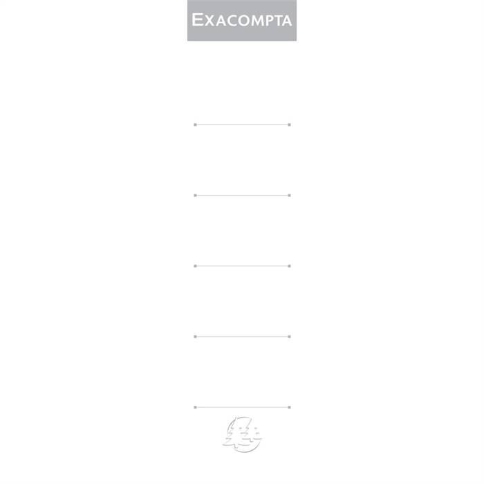 EXACOMPTA Ordnerrücken-Etiketten, 28 x 185 mm, weiß-0
