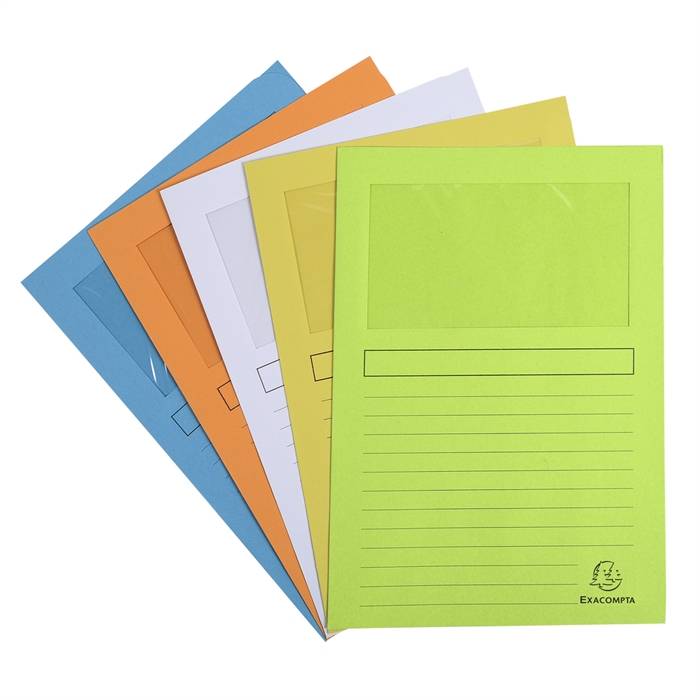 25er Packung Fenstermappe Forever 120g 22x31cm Pastell sortiert-0