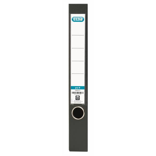 ELBA Ordner ""smart Pro+"" PP/PP, mit auswechselbarem Rückenschild, Rückenbreite 5 cm, schwarz