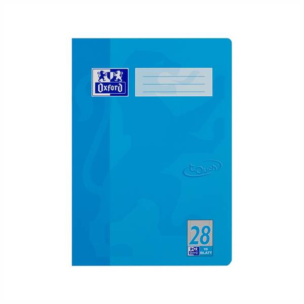 Schulheft Touch A4 Lineatur 28 16 Blatt 90g/qm Optik Paper meerblau