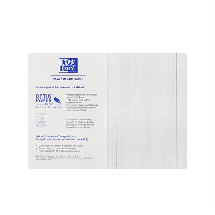 Schulheft Touch A4 Lineatur 28 16 Blatt 90g/qm Optik Paper meerblau-1