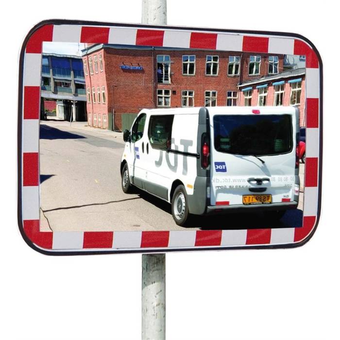 Verkehrsspiegel Standard eckig B800xH600 mm für Innen und Außen - Artikel: 7830106760-0