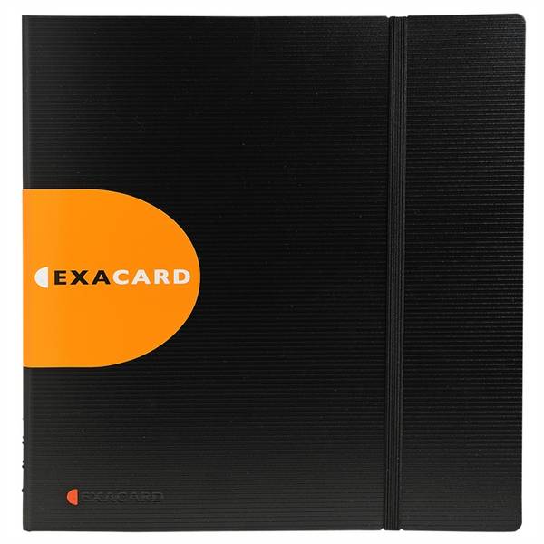 Visitenkartenbuch Exacard 250x265x28mm bis 320 Karten schwarz