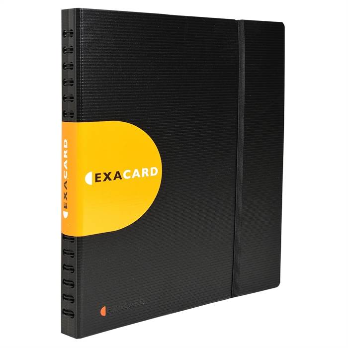 Visitenkartenbuch Exacard 250x265x28mm bis 320 Karten schwarz-1