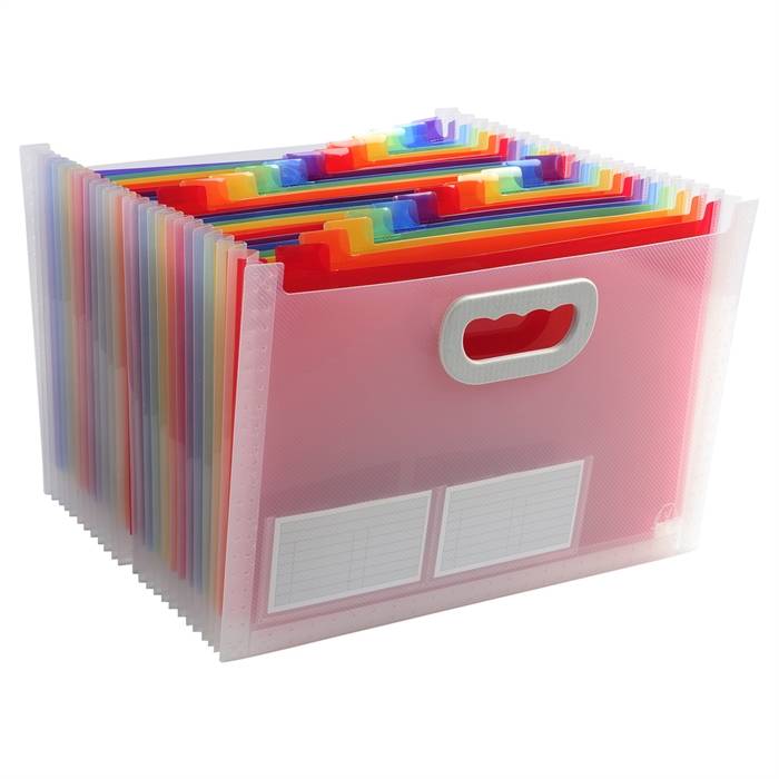 Dokumenttasche CRYSTAL Griff 24Fächer PP-3