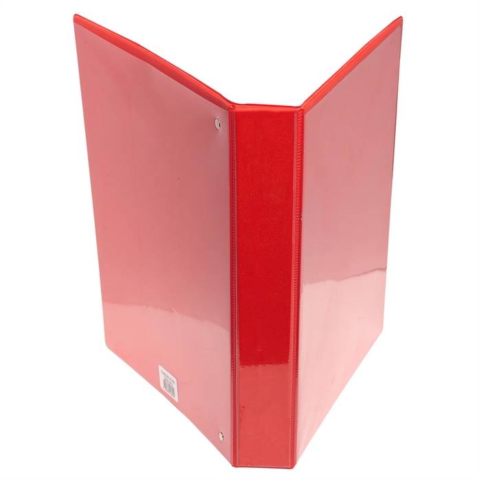 Präsentationsringbuch Kreacover A4+ 25mm 4 Ringe rot-2