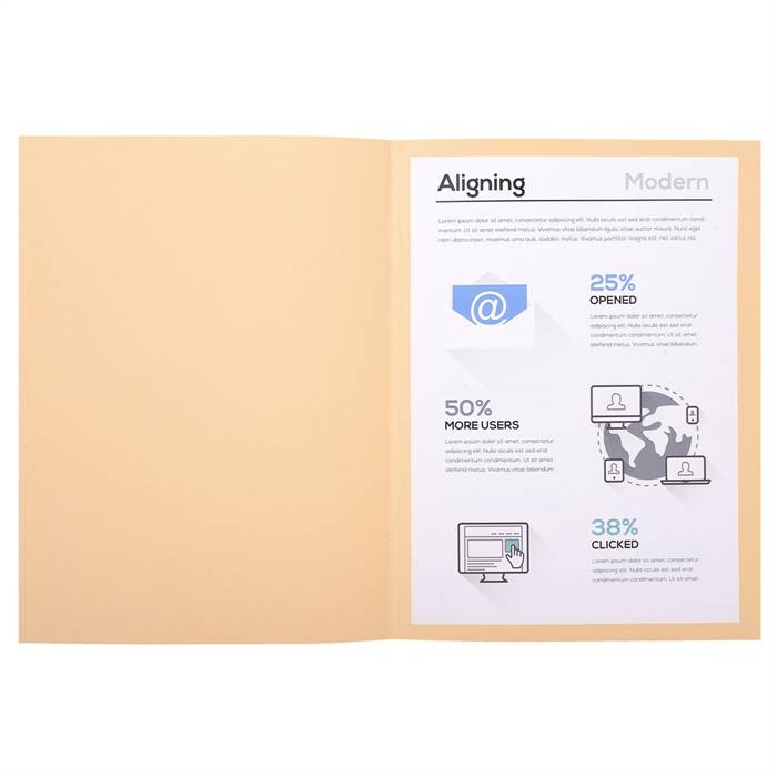 EXACOMPTA Aktendeckel FOREVER 250, DIN A4, chamois (332256500)-3