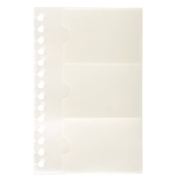 EXACOMPTA 85034E - Nachfüllpackung mit 10 Visitenkartenhüllen für Visitenkartenbuch Exacard, ExactiveÂ®, 19x12,5 cm, Kri-1