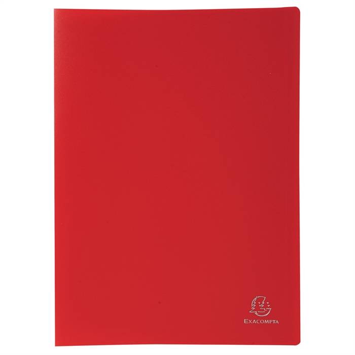 EXACOMPTA Sichtbuch, DIN A4, PP, 80 Hüllen, rot-0