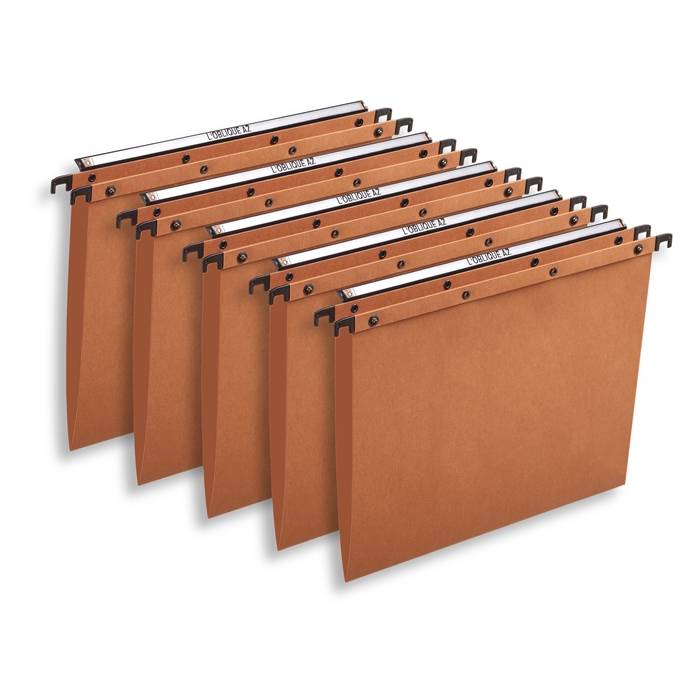 Hängemappe AZO Ultimate A4 240 g/qm Karton V-Boden seitlich offen orange-1