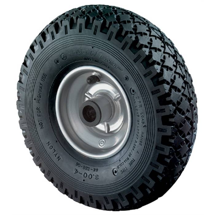 Luftrad C90.402,400/100mmNabenl.75,Bohr.25,RillenpRL,Gummi schw.Radk.StahlfBS ROLLEN-1