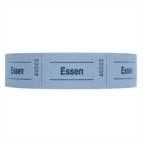 Gutscheinrolle -Essen- blau.