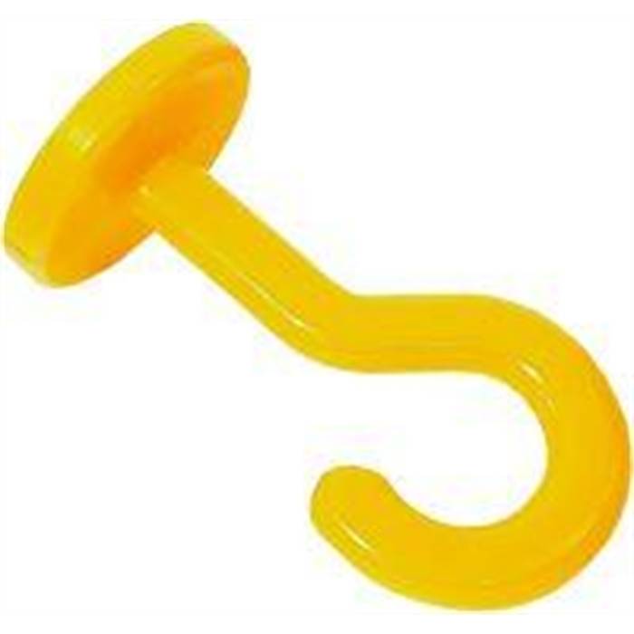 10 x PA-Haken Kunststoff Gelb-0