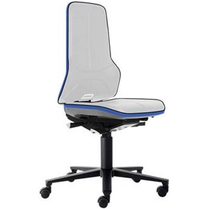 Bimos Arbeitsstuhl ESD Neon 2, blau Sitzhöhe 450-620 mm mit Rollen, ohne Polster-0