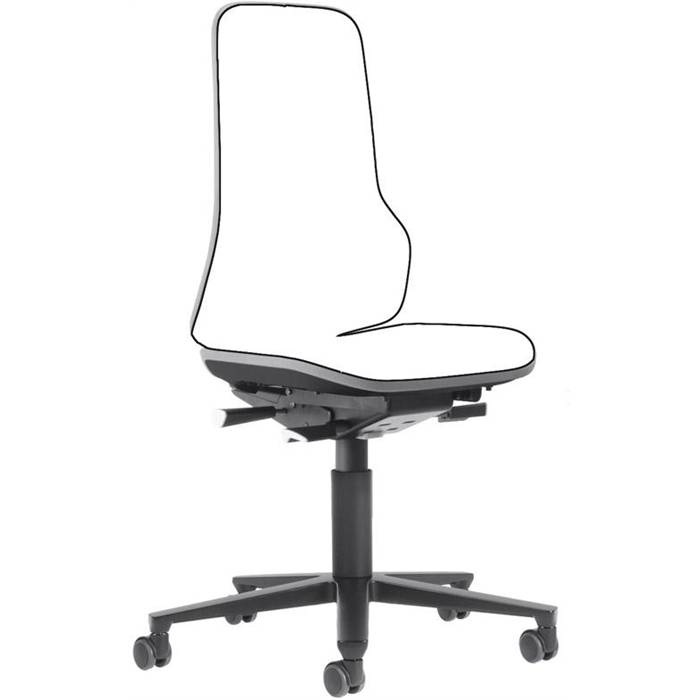 Bimos Arbeitsstuhl ESD Neon 2, grau Sitzhöhe 450-620 mm mit Rollen, ohne Polster-0