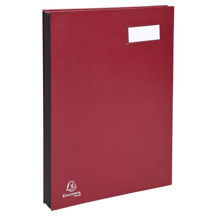 EXACOMPTA Unterschriftenmappe, DIN A4, 20 Fächer, rot (8701760)-1