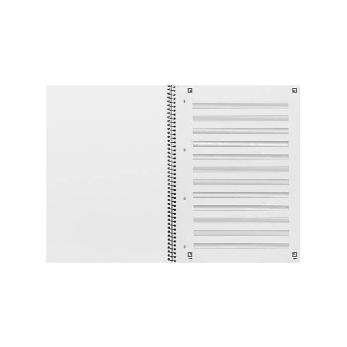 Collegeblock A4+ Notenlineatur 14 (ohne Hilfslinien) 50 Blatt-1