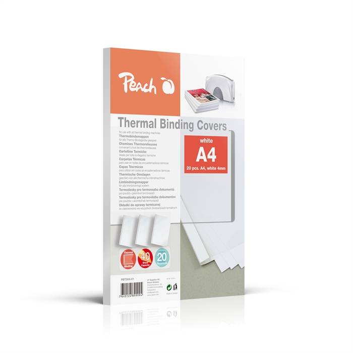 PEACH - 313314 - A4 - Weiß - 40 Blätter - 200 g/m² - 80 g/m² - 20 Stück(e)