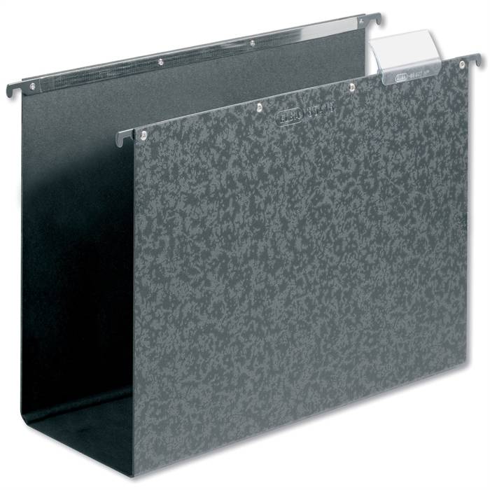 ELBA Hängesammler ""vertic"" aus Hartpappe 1,8 mm, schwarz 80 mm, für ca. 380 DIN A4-Blätter-0