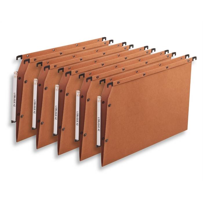 Hängemappe AZV Ultimate A4 240 g/qm Karton V-Boden seitlich offen orange-1
