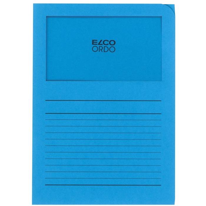 ELCO ordo classico - L-förmiger Ordner - für A4 - hellblau (Packung mit 100)
