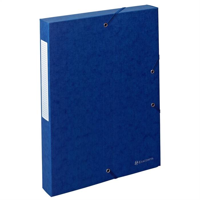 EXACOMPTA Dokumentenbox Exabox, Manilakarton, A4, 24 x 4 x 32 cm, blau-0
