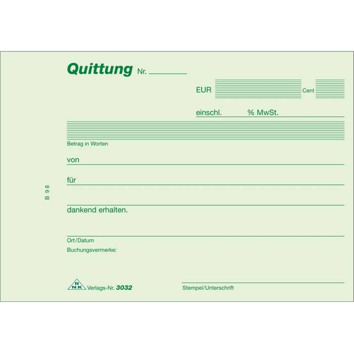 Quittungsblock A6 2x40 Blatt selbstdurchschreibend-0