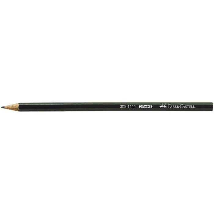 Faber-Castell Bleistift 111101 Sechseckform B schwarz-0