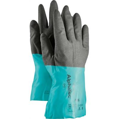 12 x Handschuhe AlphaTec 58-270, Gr. 9, schwarz/grau
