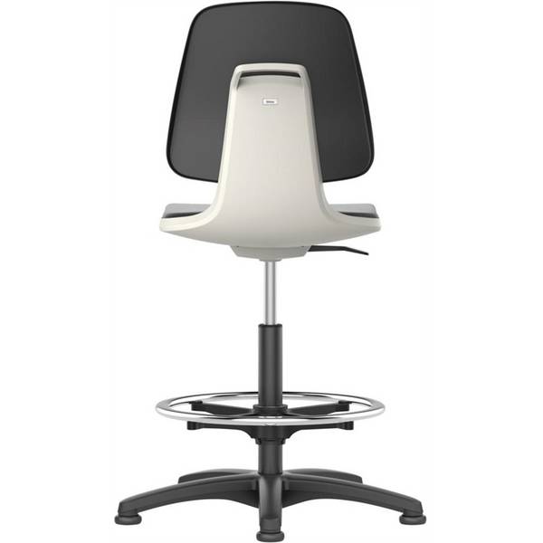 Bimos Arbeitsstuhl Labsit 3, PU weiß Sitzhöhe 520-770 mm