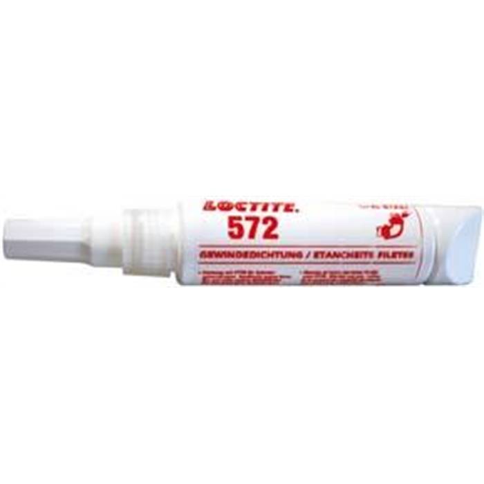 LOCTITE 572 Gewindedichtung mittelfest weiß hochviskos 50ml Flasche-0