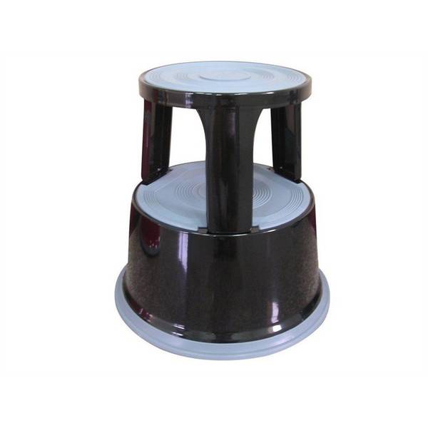 Q-Connect Rollhocker aus Metall - Gewicht 5 kg, schwarz