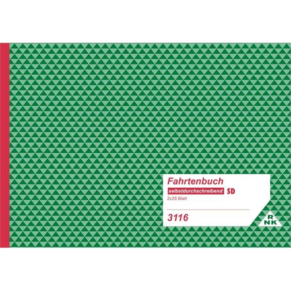 Formularbuch Fahrtenbuch A5 LKW 2x25 Blatt selbstdurchschreibend