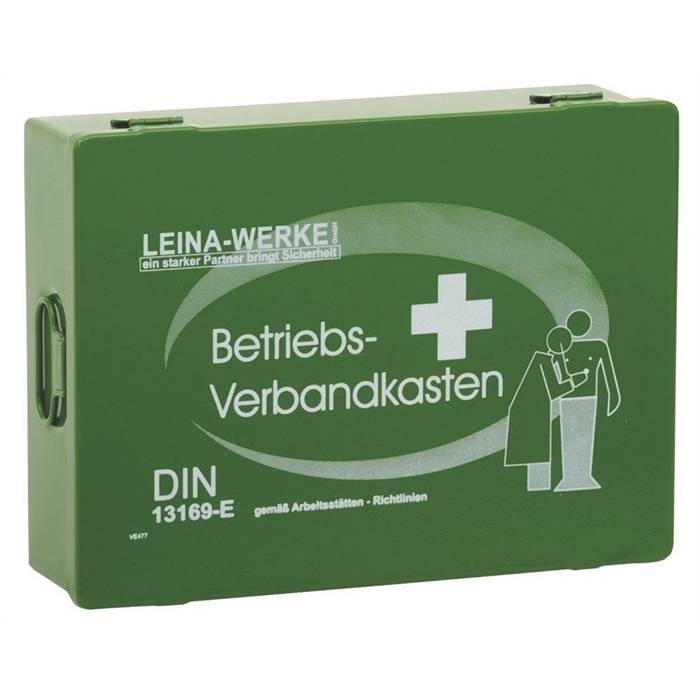 Leina Betriebsverbandkasten, Inhalt DIN 13169, grün
