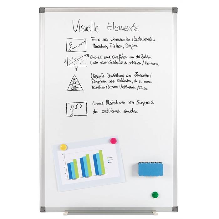 Genie XXL Pro - 900 x 600 mm - Horizontal - Fixed - Magnetisch - Whiteboard XXL-2