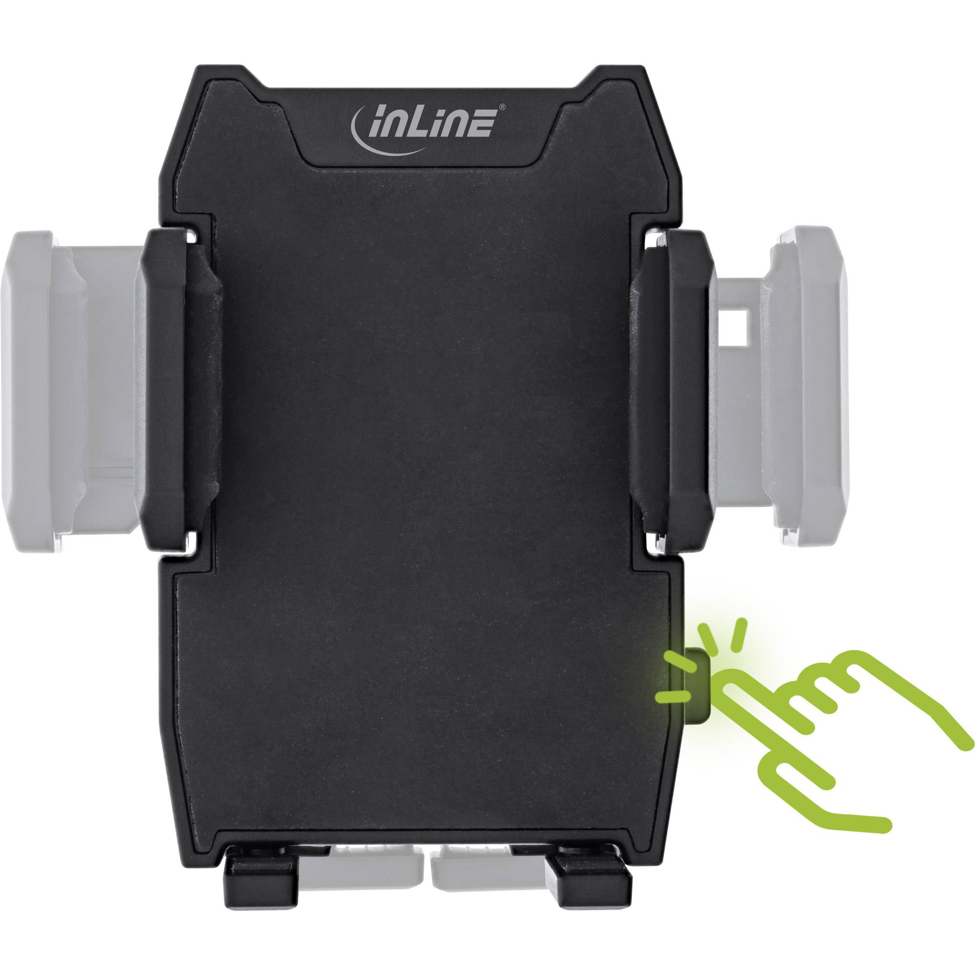 InLine® KFZ Smartphone Halterung mit Saugnapf oder für Lüftungsgitter, universal-1