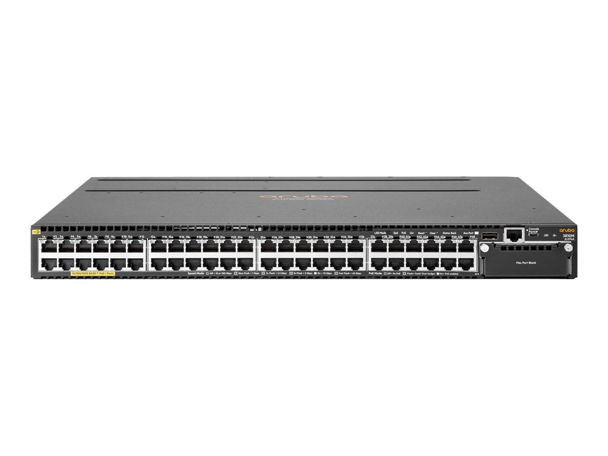 HPE Aruba 3810M 48G PoE+ 1-slot Switch - Switch - L3 - managed - 48 x 10/100/1000 (PoE+) - an Rack montierbar-0