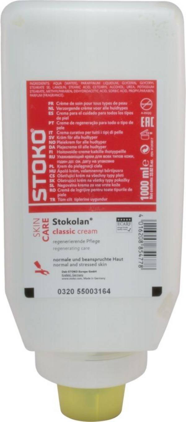 Hautpflegecreme STOKOLAN 1000ml Softfl. classic