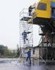 Aluminium-Rollgerüst mit Schrägaufstiegen PL-Höhe 2,35m Länge 2,45m