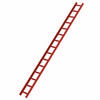 Dachleiter, 15 Sprossen, Rot