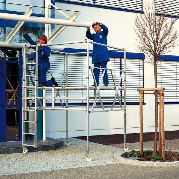 Aluminium-Klappgerüst mit Dreifach-Plattform-0