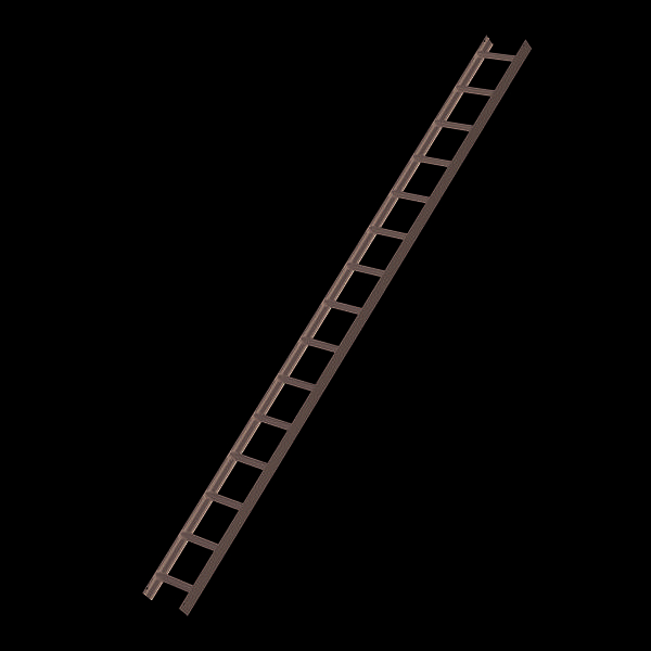 Dachleiter, 15 Sprossen, Anthrazit-grau