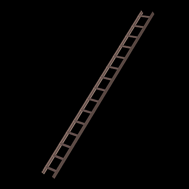 Dachleiter, 15 Sprossen, Anthrazit-grau