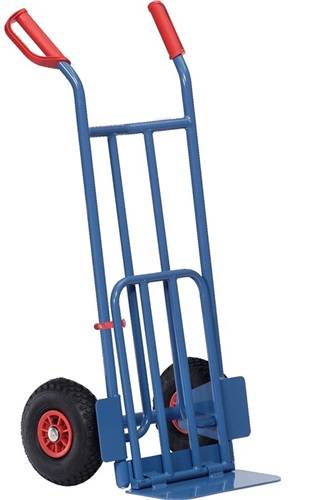 Sackkarre Schaufel-L150/500xB400/330mm H.1150mm Trgf.250 kg Luft-Bereifung blau-2