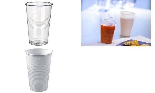 PAPSTAR - Tasse - Grösse 7.03 cm - Höhe 9.9 cm - 0.2 L - Einweg - klar (Packung mit 100)-2