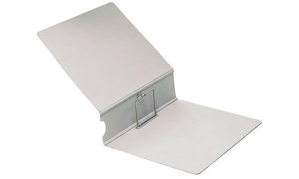 Archivordner DIN A4 75mm Steckmechanik Pappe grau-1