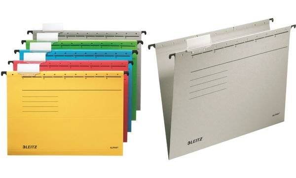 LEITZ ALPHA Hängemappe, A4, seitlich offen, rot (80198525)-1