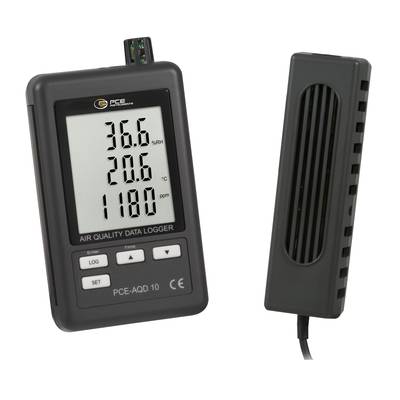 PCE Instruments CO2- Messgerät PCE-AQD 10 bis 4000 ppm |Lufttemperatur |Luftfeuchte |CO2 |inkl. Speicher als XLS Datei